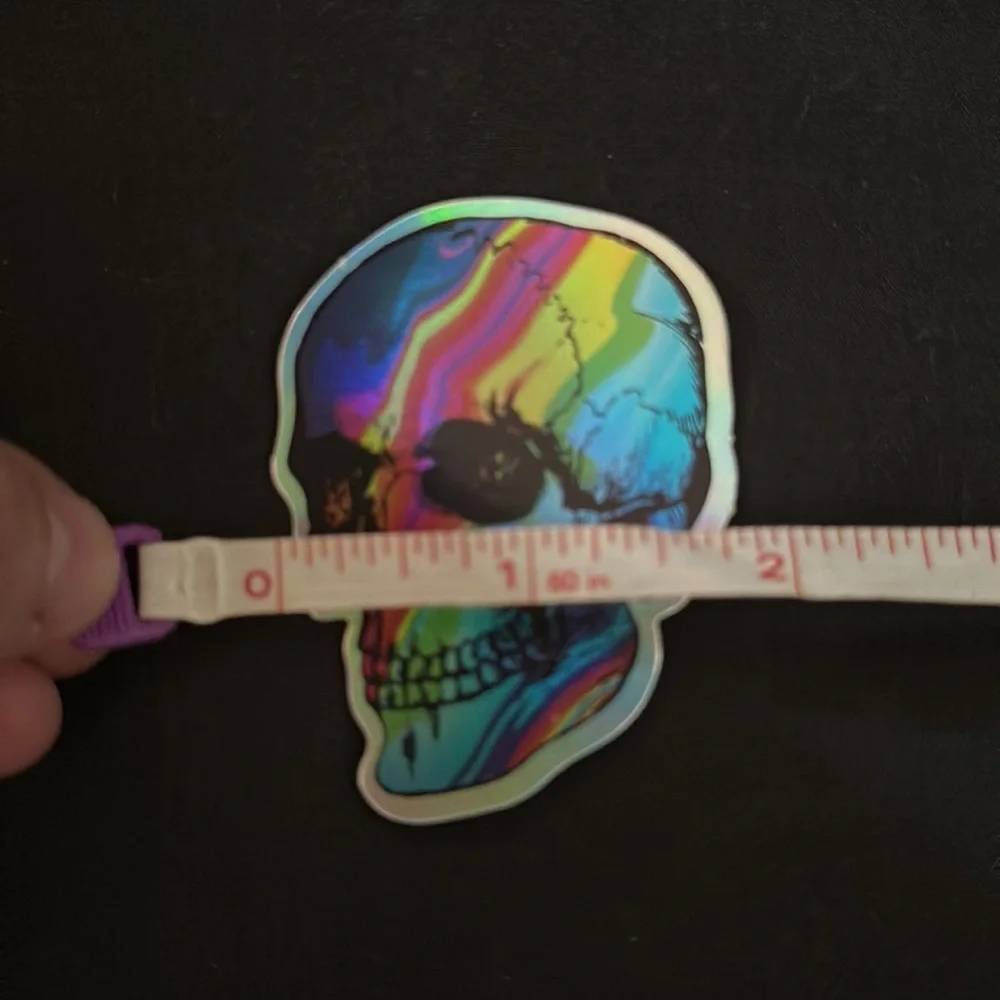 Holographic skull stickers/decals